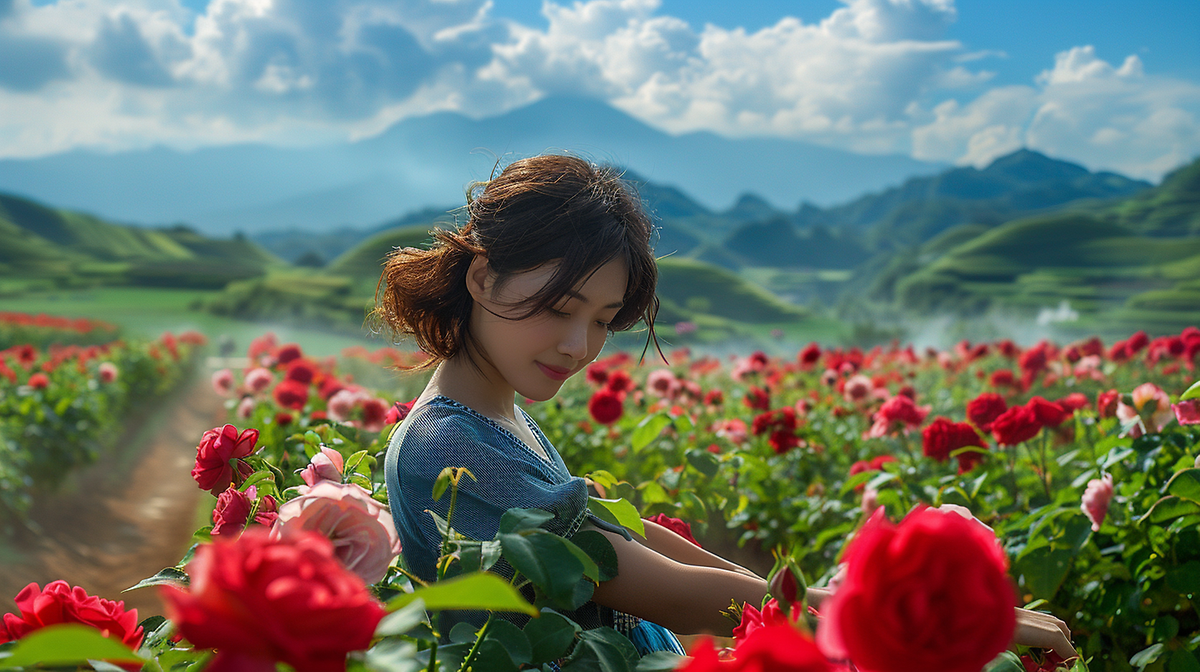 geniv_ai_in_rose_fields_growing_red_roses_and_pink_roses._A_Chi_97b50902-eb28-4e5a-8565-fc662cc401bf.png 이미지