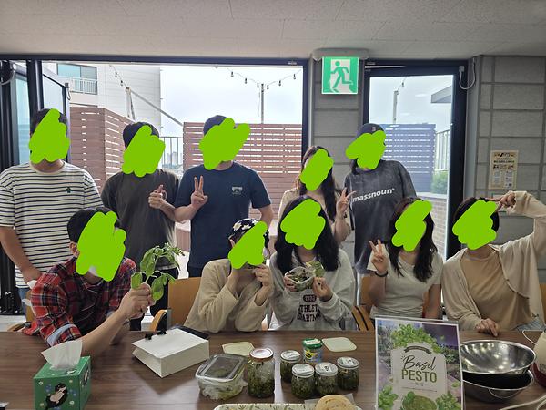 [모두의 살롱]옥상의 농부들 4회차 모임_ 바질 페스토 만들기 모임(6/7) 사진