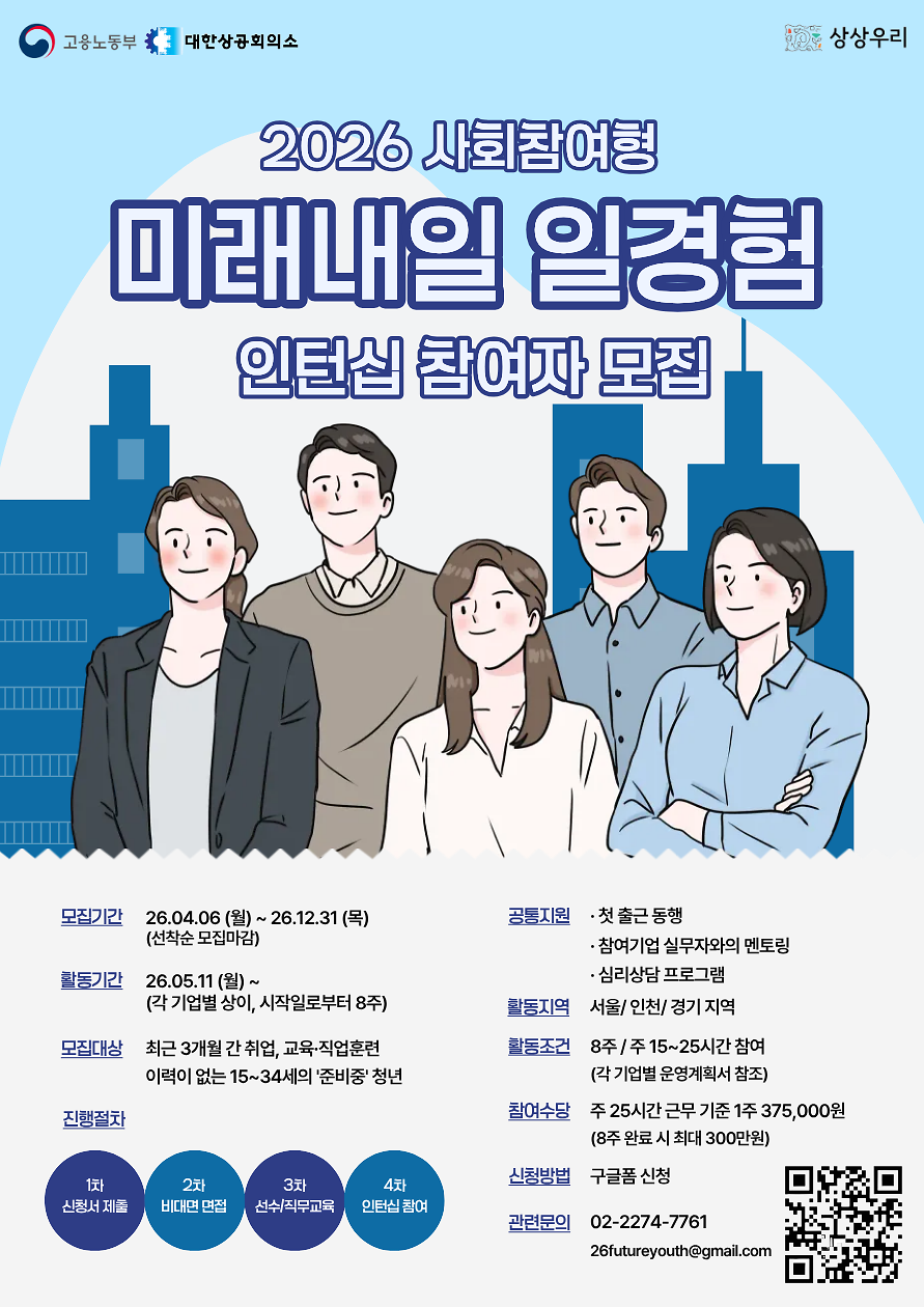 (주식회사상상우리)_미래내일일경험_사회참여형_웹포스터.png 이미지