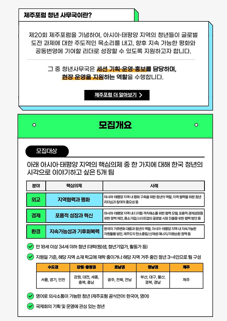 2025_제주포럼_청년사무국_6기_모집공고_2.jpg 이미지