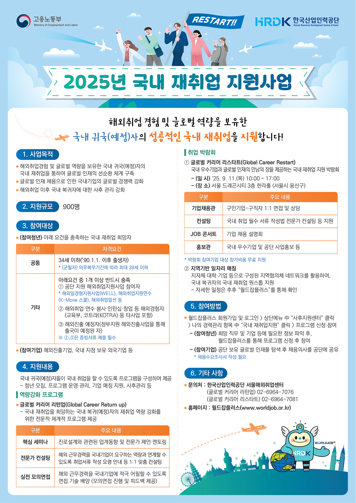 2025년 국내 재취업 지원사업 모집 사진