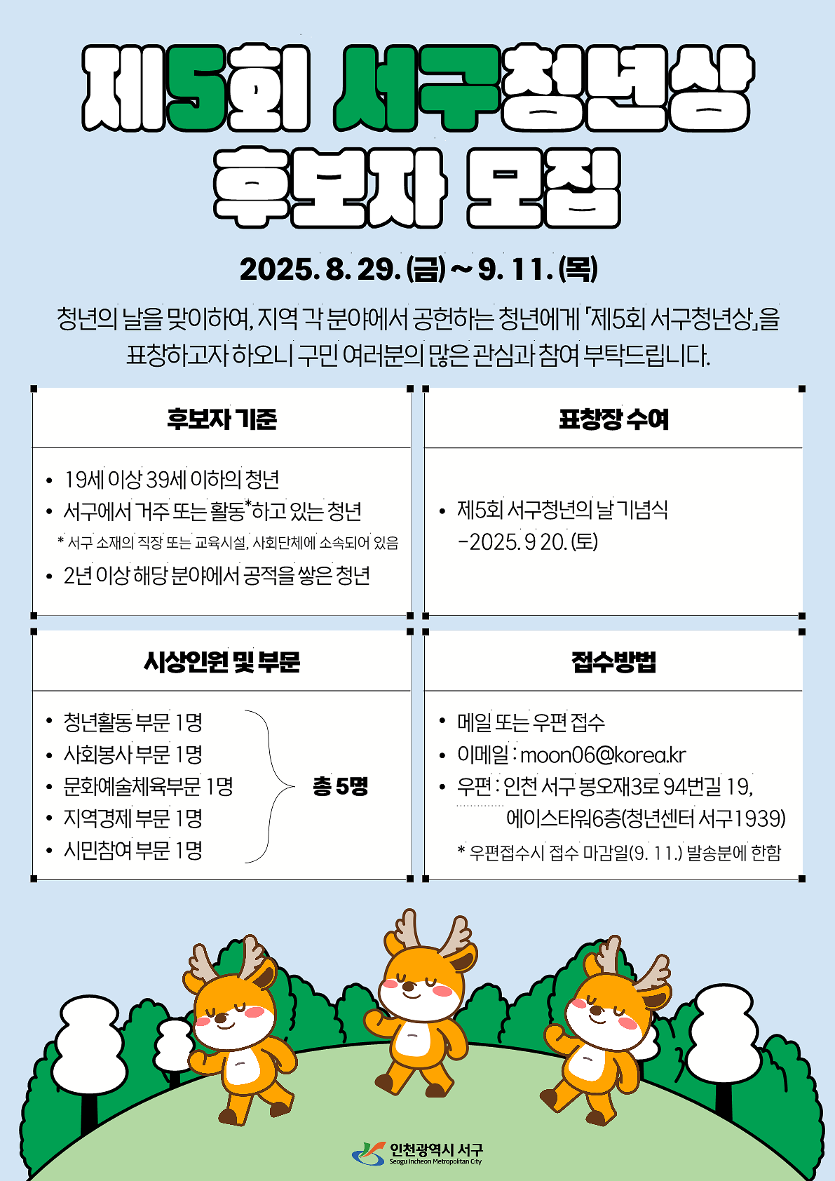 제5회_서구청년상후보자모집_포스터_250902_1.png 이미지
