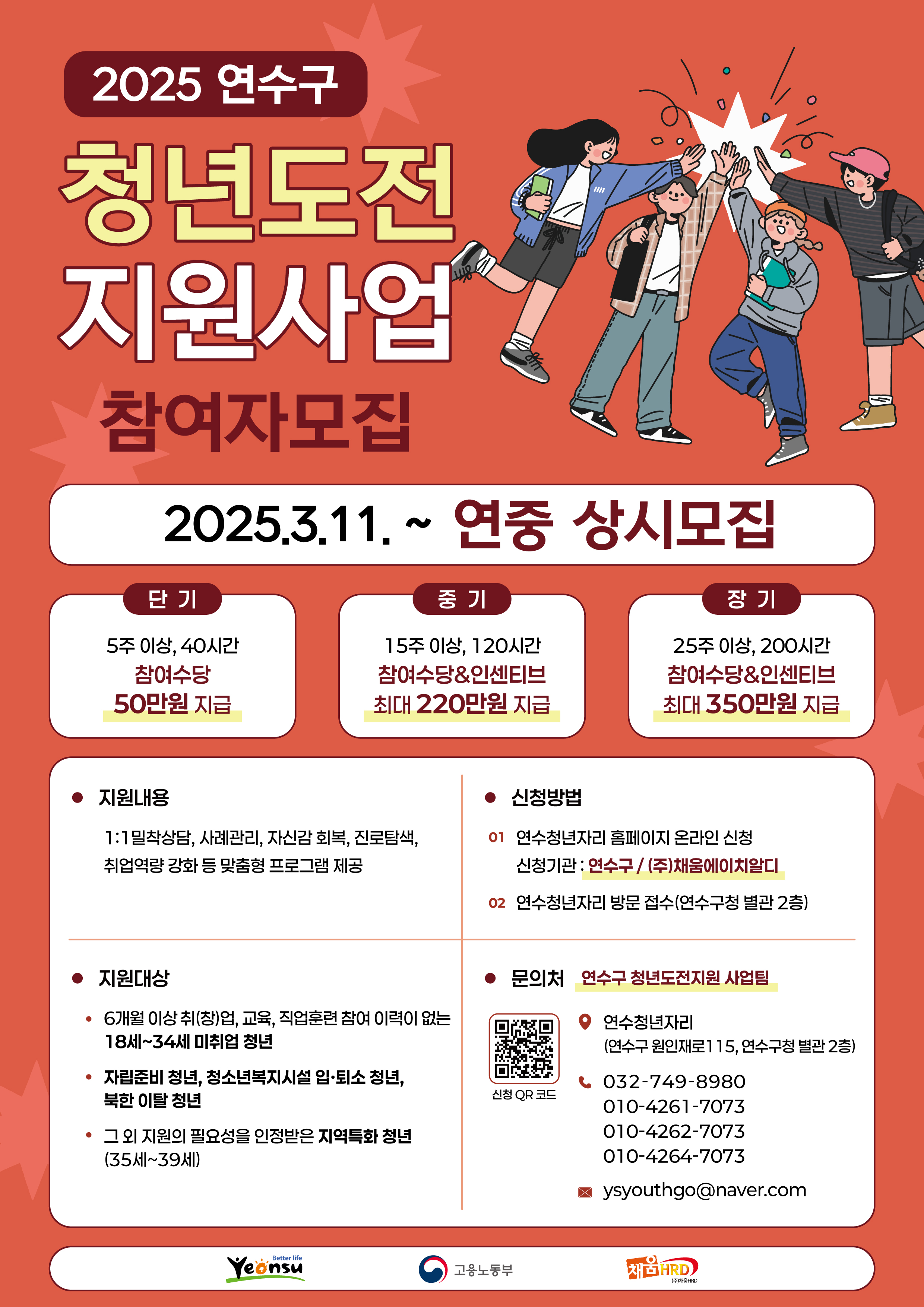 청년도전지원사업 포스터