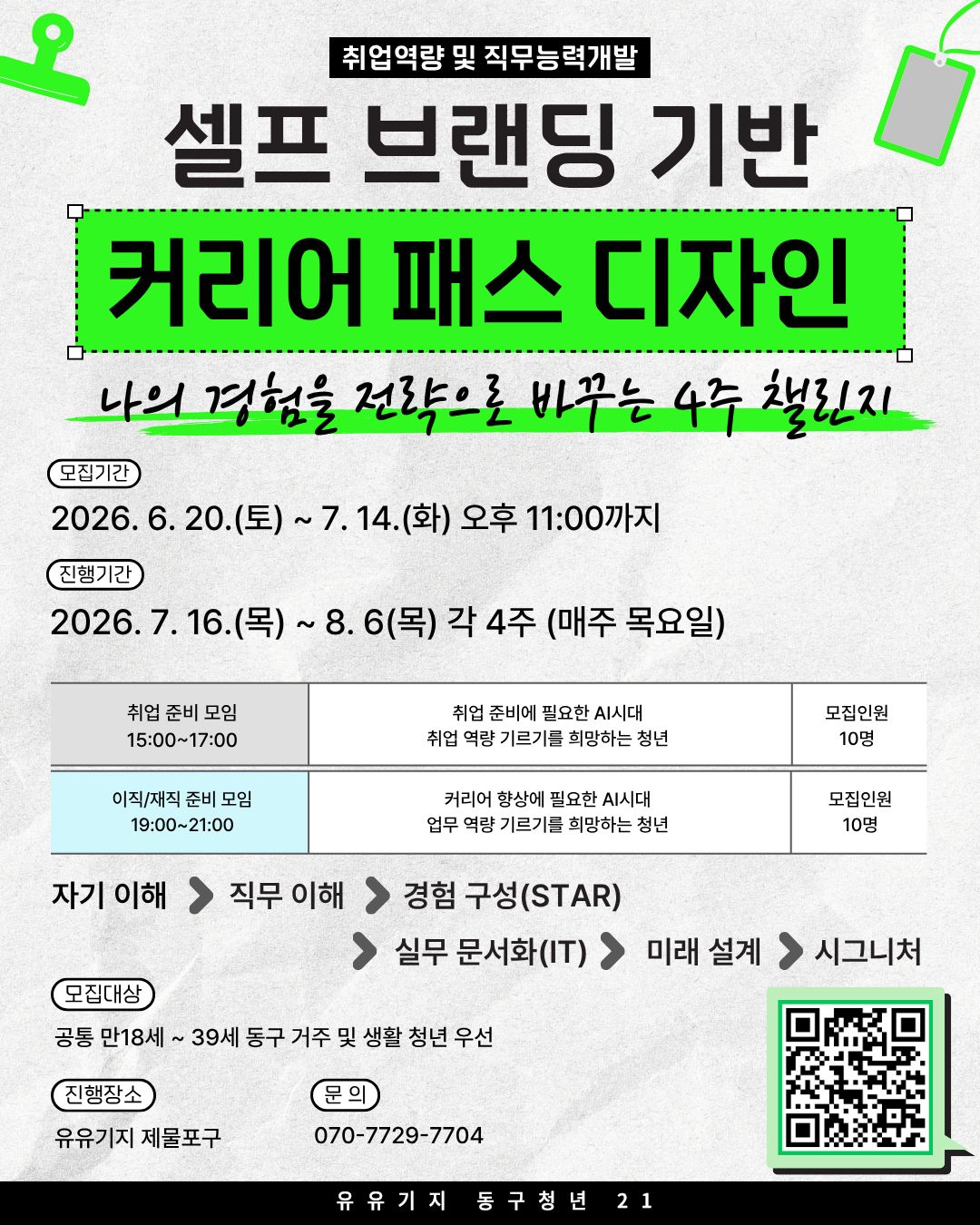 셀프 브랜딩 기반 커리어패스 디자인(취준,이직,재직반)